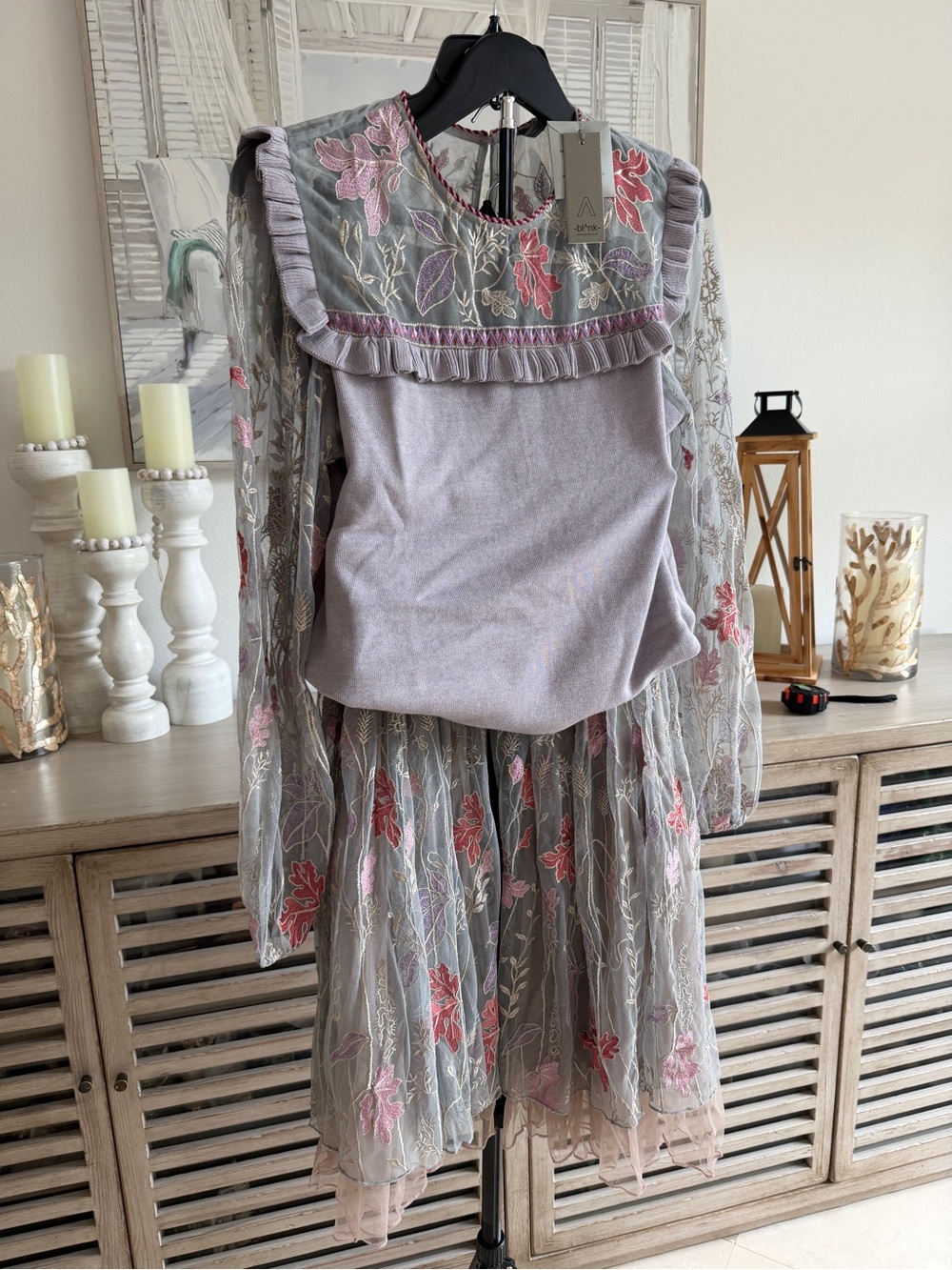 -Bl^Nk Ellie top with matching skirt